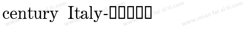century Italy字体转换